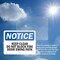 Signmission Keep Clear Do Not Block Fire Door Swing Path OSHA Notice Sign, Vinyl Decal, 5in W x 3.5in L, 2PK OS-2PACK-NS-D-35-L-13789 - alternate 2